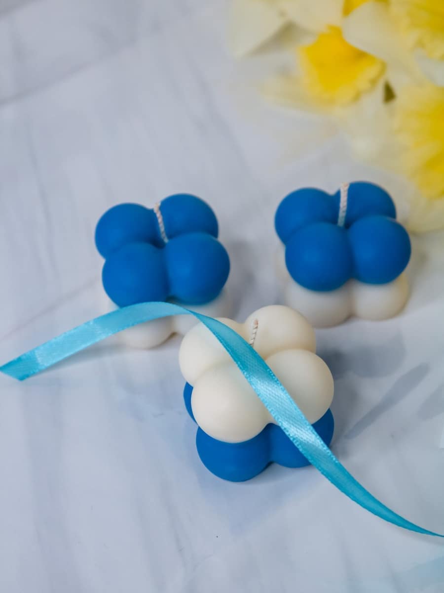 Marturii Botez lumanare Bubble  - simpla - imagine 4